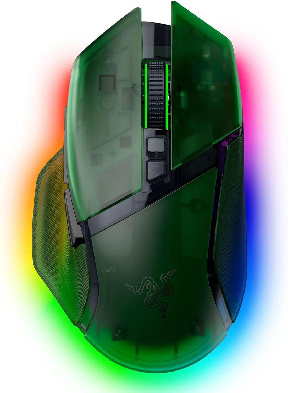Razer Basilisk V3 ProRazer Basilisk V3 Pro 35K Phantom Green Edition – Souris Gaming Sans Fil RGB 35 000 DPI
