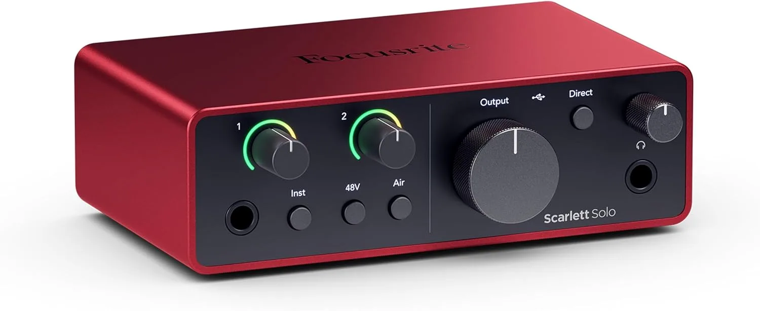 Focusrite Scarlett Solo 4th Gen – Interface Audio USB
